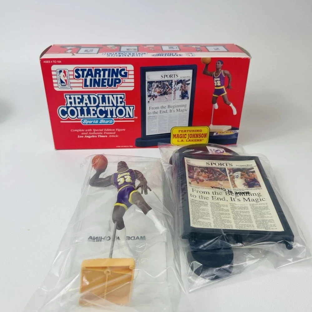 Starting Lineup Magic Johnson Headline Collection Figure